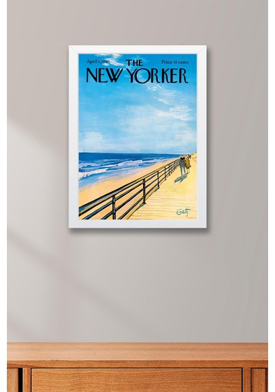 The New Yorker Çerçeveli Tablo April 1 1967