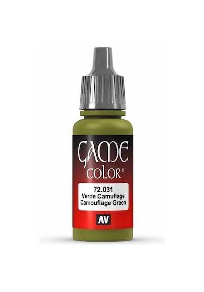 17 Ml. Camouflage Green Game Color Serisi Maket Boyası, Vallejo 72031 Standart