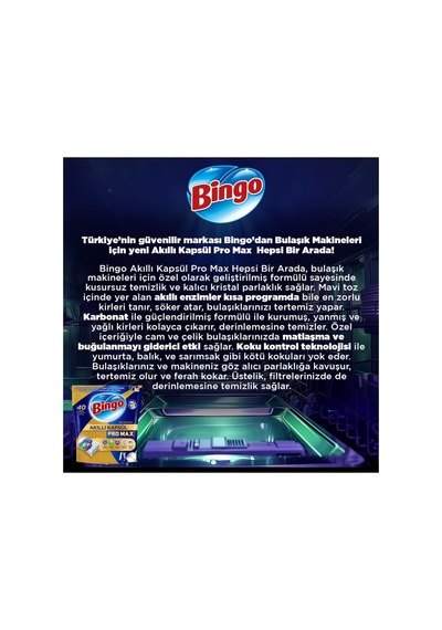Akıllı Bulaşık Kapsülü Pro Max, 60 Adet