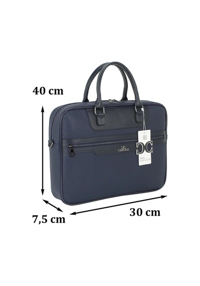Case Club 2208 Evrak Çantası 15.6 İnç Laptop Bölmeli Omuz Askılı Lacivert