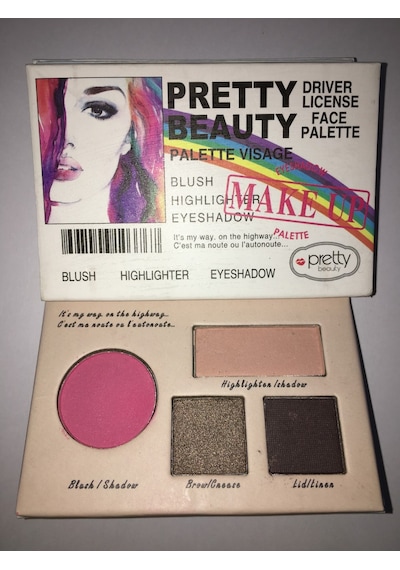Pretty Beauty Palette Visage Blush Highlighter Eyeshadow