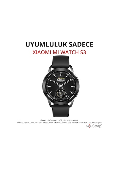 Novstrap Xiaomi Watch S3 İle Uyumlu Ekran Koruyucu 9h Sert Temperli Cam Kolay Uygulama Aparatlı