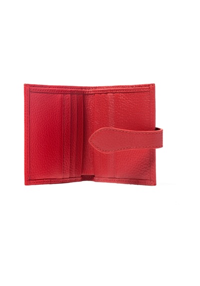 Kırmızı Cüzdan & Kartlık Unisex 800 Grande Deri Cüzdan Kartlık