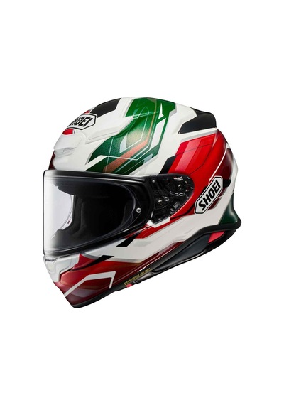 Shoei Nxr 2 Capriccio Kapalı Motosiklet Kaskı Beyaz - Kırmızı - Yeşil