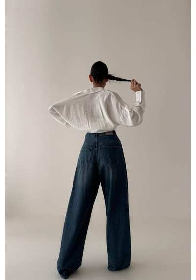 Lacarino 7588 E.w.leg Kadın Jean Pantolon Ashblue