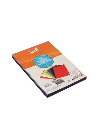 Sarff A4 Opak Pvc Sarı Cilt Kapağı 100 Lü Paket