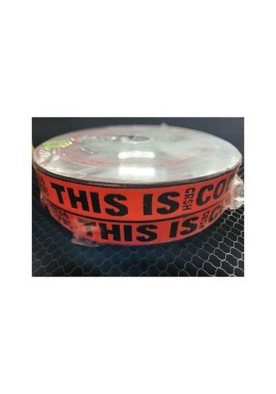 Dokuma Şerit 2 Cm Thıs İş Crsh Code Neon Turuncu 5 Metre - 691825872 Diğer