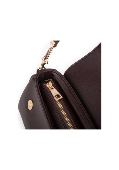 Nas Bag Kadın Sade Şık Omuz Ve Çapraz Çanta En 24 Cm Boy 12 Cm Kahverengi Diğer