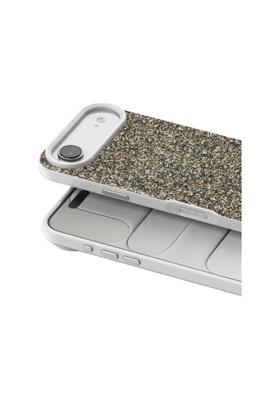 Onegif Apple İphone 17 Air Bright Simli Kapak - Çöl Titanyum Kılıf