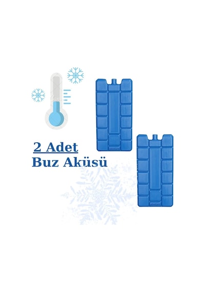 Pratik Buz Aküsü Seti Buz Kasedi Ice Box Buz Kalıbı--2 Adet Plastik Diğer