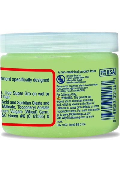 Bronner Bros Super Gro Extra Lite Vitamin E Saç Bakım Kremi 170gr