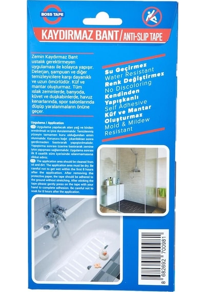 Banyo, Küvet, Duşakabin Zemin Yer Kaydırmaz Şerit