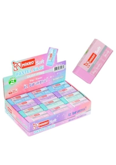 Mikro Silgi Soft Pastel 1 Adet Kokusuz no:24