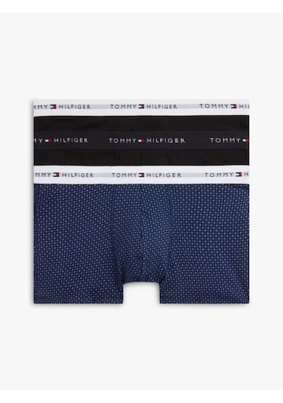 Tommy Hilfiger 3p Trunk Prınt Erkek Kırmızı Boxer - Um0um03891