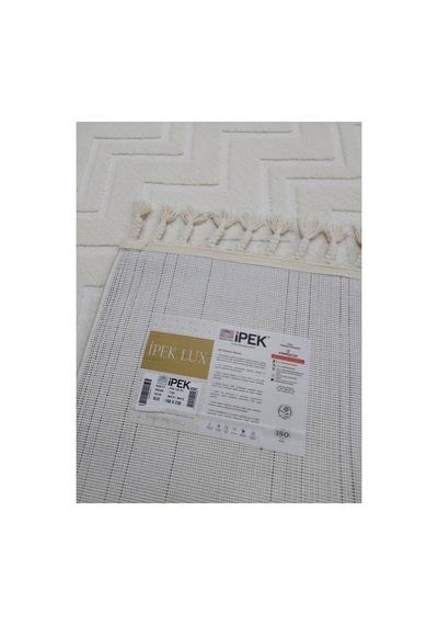 İpek Lüx 160x230 4m2 Polyester İplik Dokuma Krem
