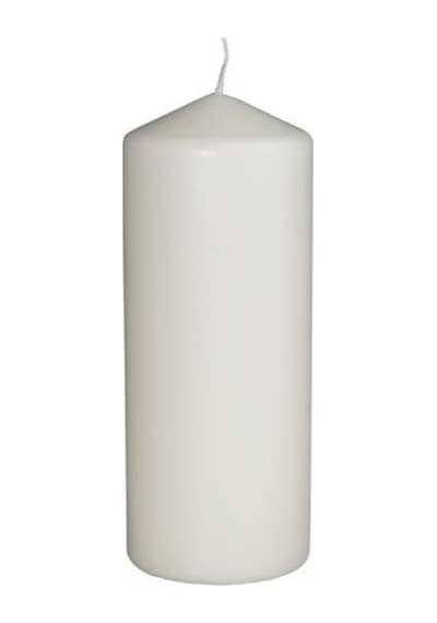 Ikea Fenomen Blok Mum 7,8 X 20 Cm Beyaz