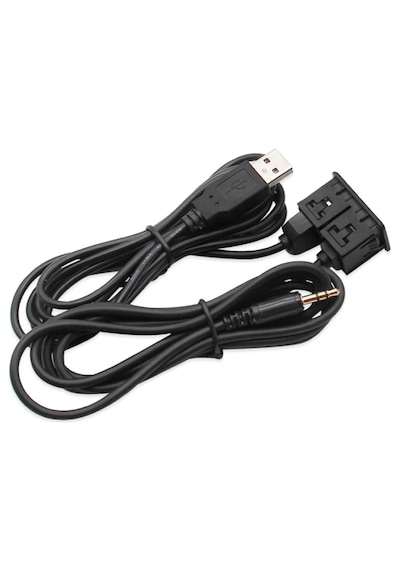 Araç İçi Kontrol Paneli Usb 3.5mm Dişi Erkek Uzatma Aux Kablosu