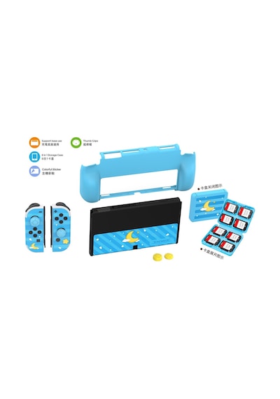 Nintendo Switch Oled Koruyucu Kılıf 8 İn 1 Set Dobe Tns-2120