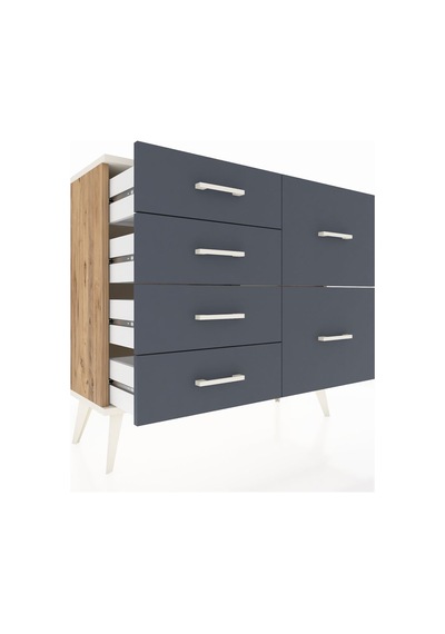 Arges Şifonyer 6 Çekmeceli 88x30x80 Çam-aytaşı/antrasit Aytaşı/antrasit Arges Şifonyer 6 Çekmeceli 88x30x80 Çam-aytaşı/antrasit Aytaşı/antrasit