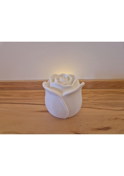 Bezos Romantik Gül Formlu Tealight Mumluk Dekoratif Mum Tutucu 22 Çok Renkli