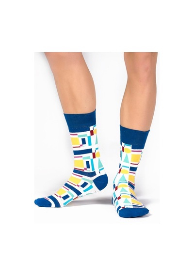 Ozzy Socks Kare Desenli Çorap Çok Renkli