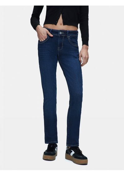 LTB Maxıme Dar Paça Orta Bel Mid Indigo Jean Pantolon