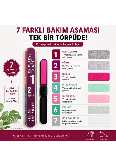 Çok Amaçlı Törpü 7in1 Cep Boy Törpü Hediyeli