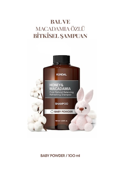 Kundal Honey & Macadamia Baby Powder Nature Şampuan 100 ML