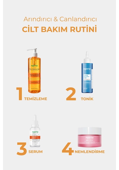 Agarta Tüm Cilt Tipleri Için Doğal Arındırıcı Yüz Yıkama Jeli Hassas 400 ML