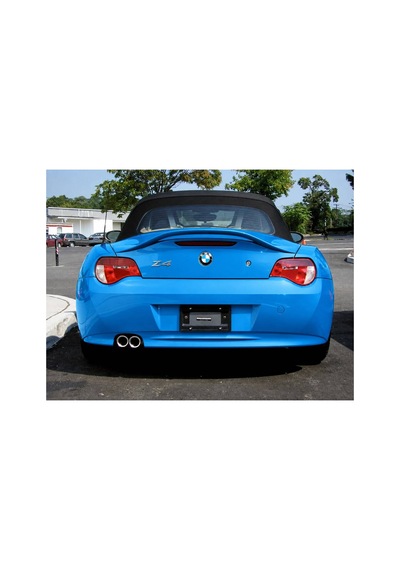 Bmw Z4 E85 Uyumlu Cabrio Spoiler Fiber-astarlı Kusursuz Ürün