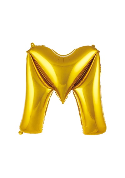 40" Folyo Harf 100cm "m" Gold / Altın Altın