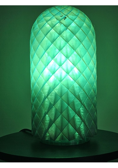 Modern Dekoratif Masa Lambası Ve Gece Lambası - 16 Renk Rgb Kumandalı - 3d Tasarım Frozen & Antik Serisi Kahverengi