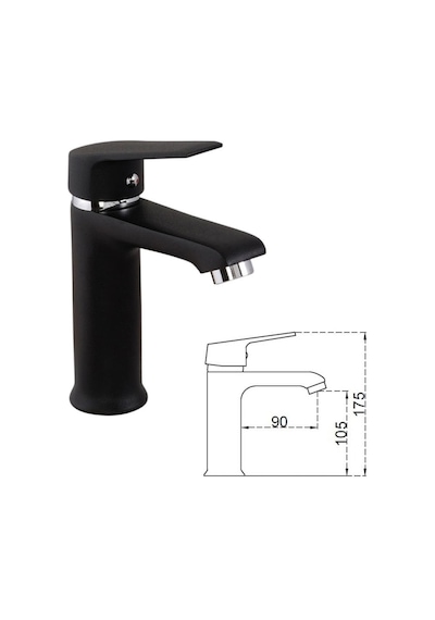 Stilla Black Lavabo Bataryası