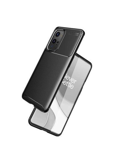 Uryport One Plus 9 Pro Kılıf Auto Focus Karbon Kapak - Siyah Çok Renkli