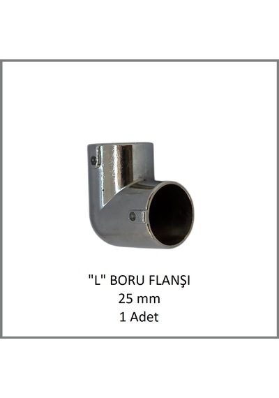 "l" Boru Flanşı 25 Mm 1 Adet Metal