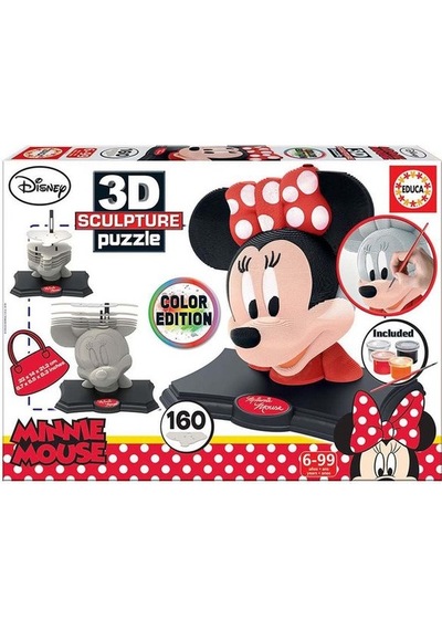 Educa-Puz.3D Sculpture Mınnıe Colour Edition 17930