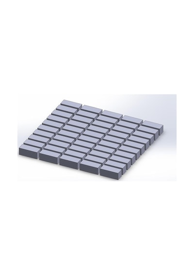 Minyatür Özel Üretim Harman Tuğla Silikon Kalıp 25 10 10 Mm Çok Renkli
