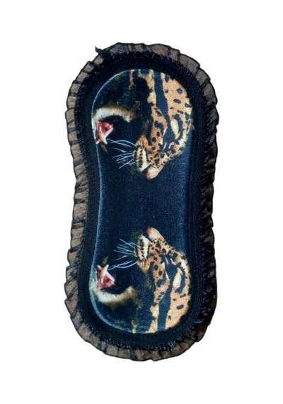 Pazarız Uyku Göz Bandı Maskesi Işık Önleyici Gözlük Maske Bant Eye Mask Leopar