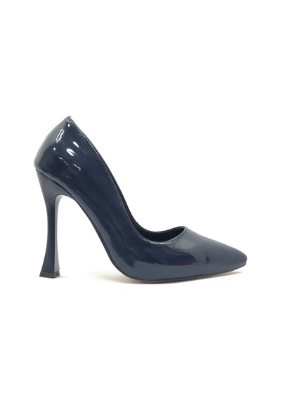 Feles 10 Cm Topuklu Stiletto Kadın Topuklu Ayakkabı Lacivert