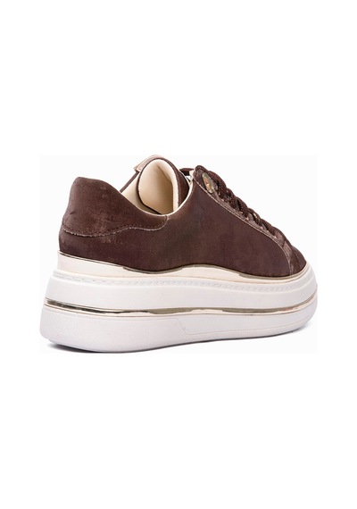 Mubiano Kadın Sneaker Kadife Desenli Gold Detaylı Kalın Tabanlı Spor Ayakkabı Lilium Kahverengi Kahverengi Mubiano Kadın Sneaker Kadife Desenli Gold Detaylı Kalın Tabanlı Spor Ayakkabı Lilium Kahverengi Kahverengi