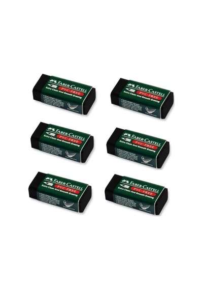 Faber Castell Siyah Silgi 6 Adet 7089 30