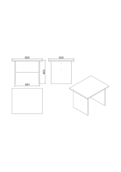 Robinhome Robin Home Boston L Ofis Çalışma Masası Ofis Takımı Masa Sehpa Ke