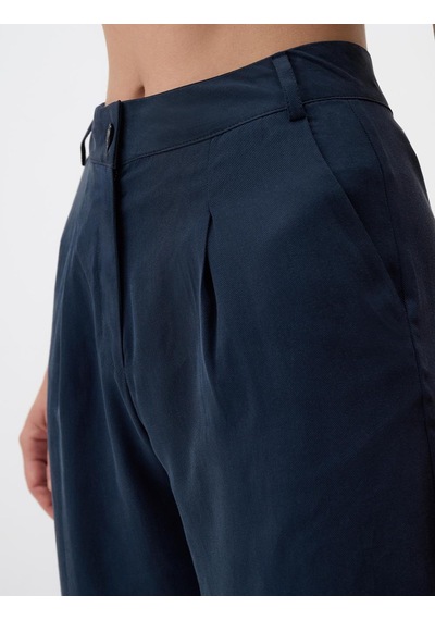 Jimmy Key Lacivert Dar Paça Normal Bel Kargo Cepli Gabardin Pantolon 4ww02210990494 Lacivert