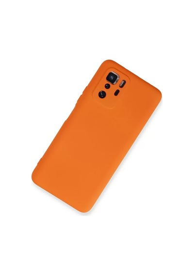 Newface Xiaomi Poco X3 Gt Kılıf Nano İçi Kadife Silikon - Turuncu