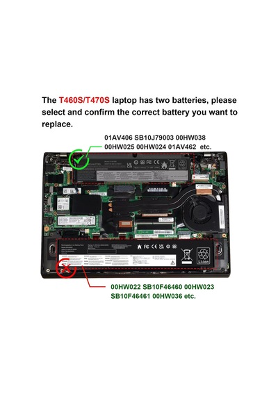 Yedek Batarya 00hw024 00hw025 01av406 Thinkpad T460s T470s Sb10f46460 İle Uyumlu