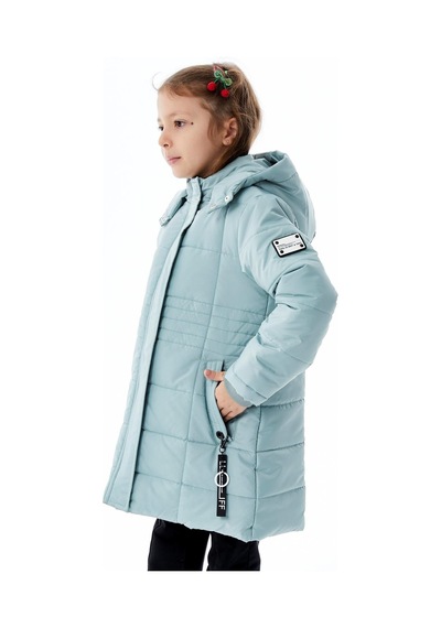 Benitto Kids Kız Çocuk Kapüşonlu Kışlık Şişme Mont 51355 Yeşil
