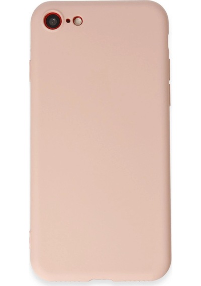 Apple Uyumlu iPhone 7 Kılıf First Silikon Pudra\