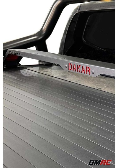 Toyota Hilux 2015-2026 Uyumlu Araca Özel Dakar Kasa Üstü Ara Atkı  Rollbar İçin Siyah 130-177 2 Parça