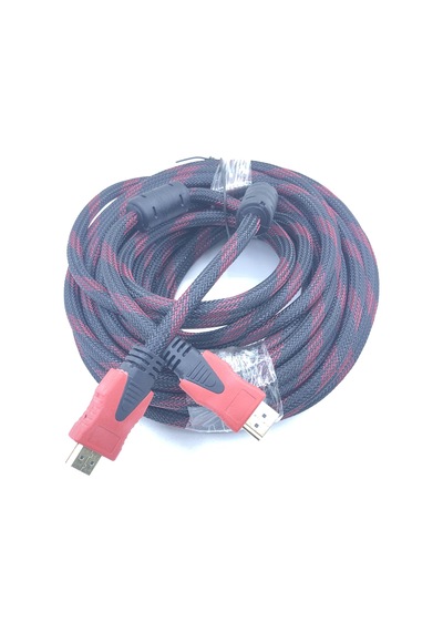 DESTE ELEKTRONİK 10 METRE İP ÖRGÜLÜ ALTIN HDMI KABLO