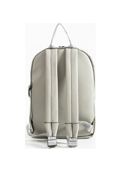Unisex Sırt Çantası 38 24 Cm Suni Deri Laptop Bölmeli Business Evrak Çantası Mega Bag Gri